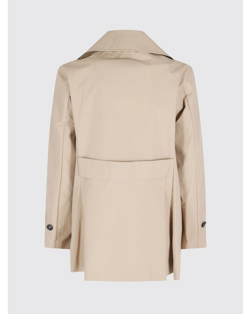 Save The Duck Natural Double-Breasted Trench Coat