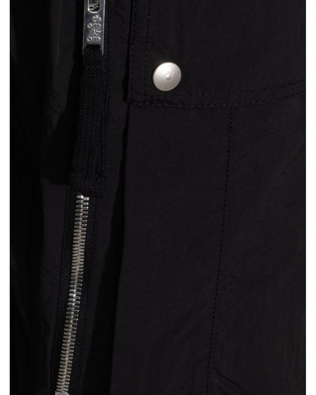 Thom Krom Black Technical Fabric Cargo Joggers With Drawstring for men