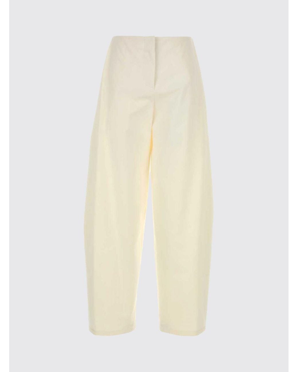 The Row Natural High-Waisted Tailored Palazzo Pants