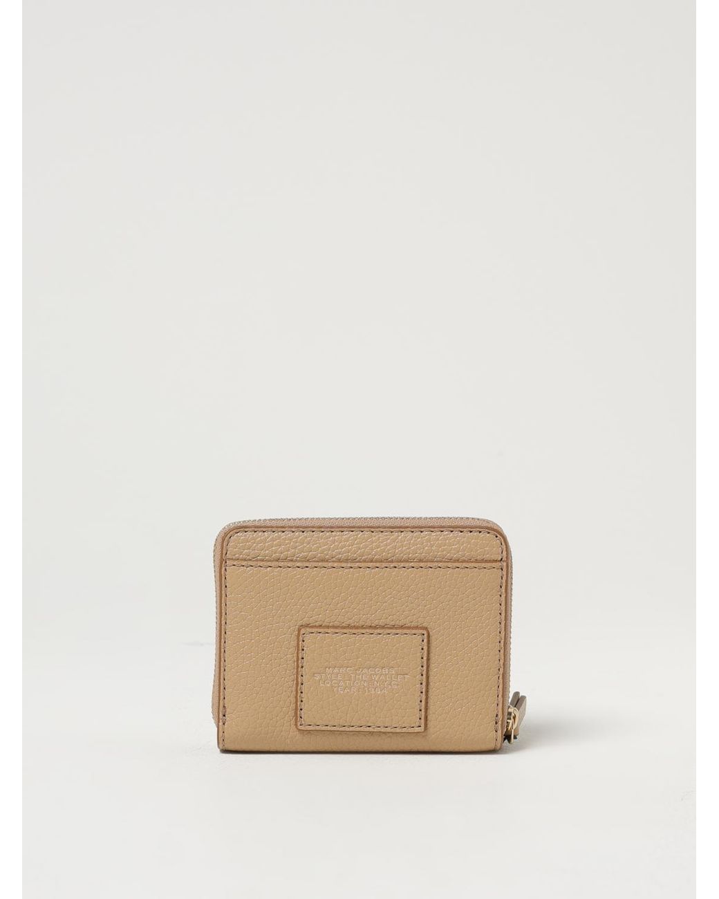 Marc Jacobs Natural Mini Compact Leather Wallet