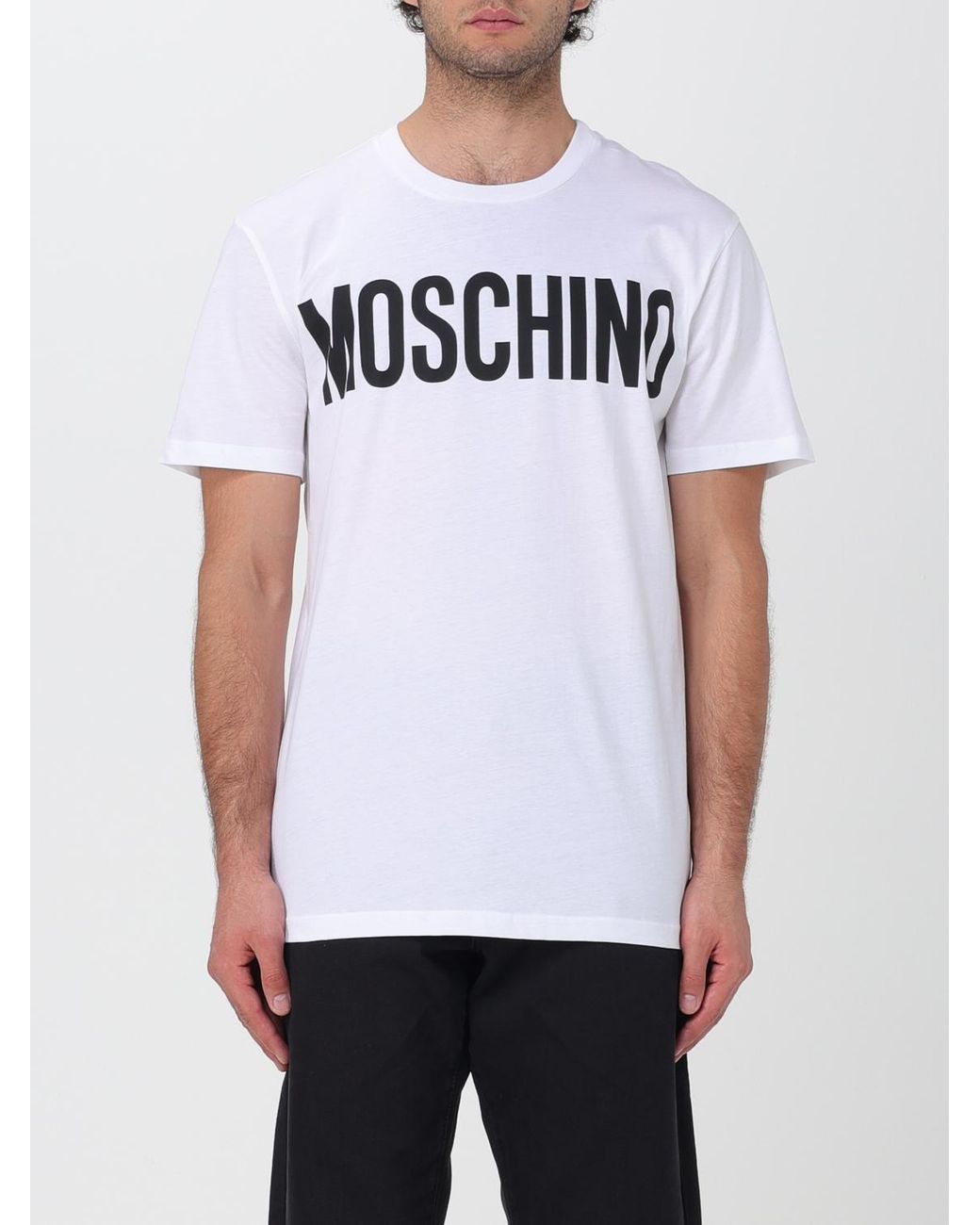 Moschino Couture White Cotton T-shirt for men