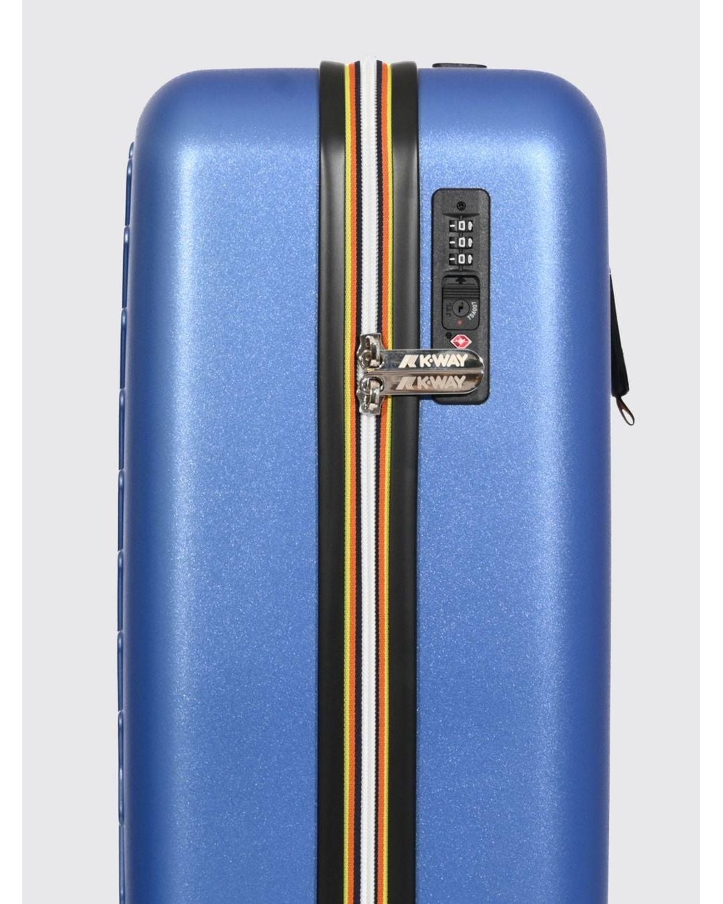 K-Way Blue Eudoxie Hardshell Cabin Trolley for men