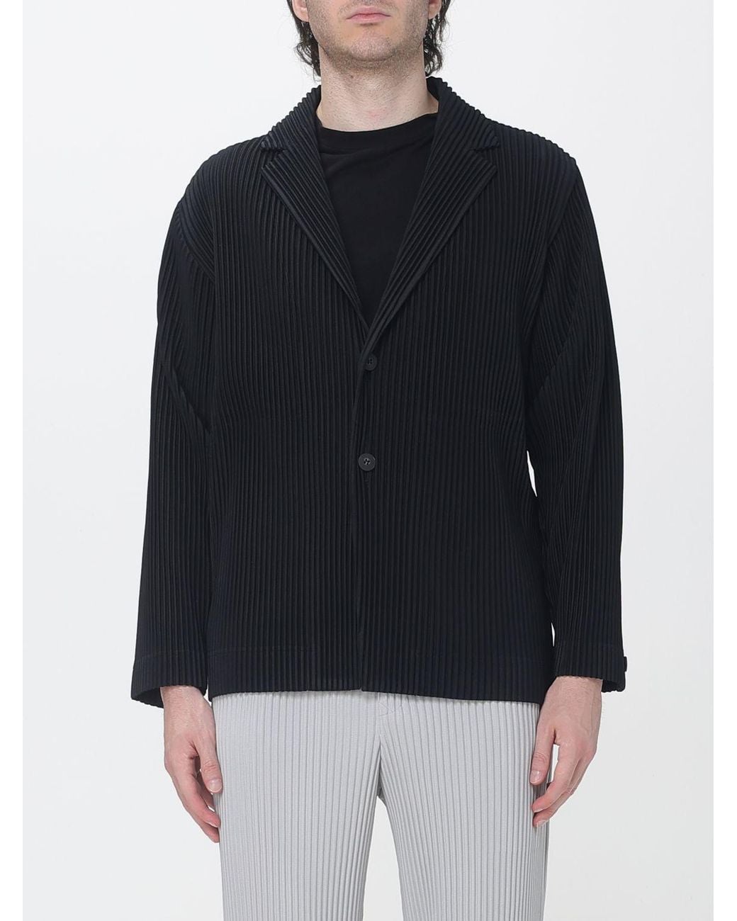 Homme Plissé Issey Miyake Blue Single-Breasted Plissé Blazer Homme Plissé Issey Miyake for men