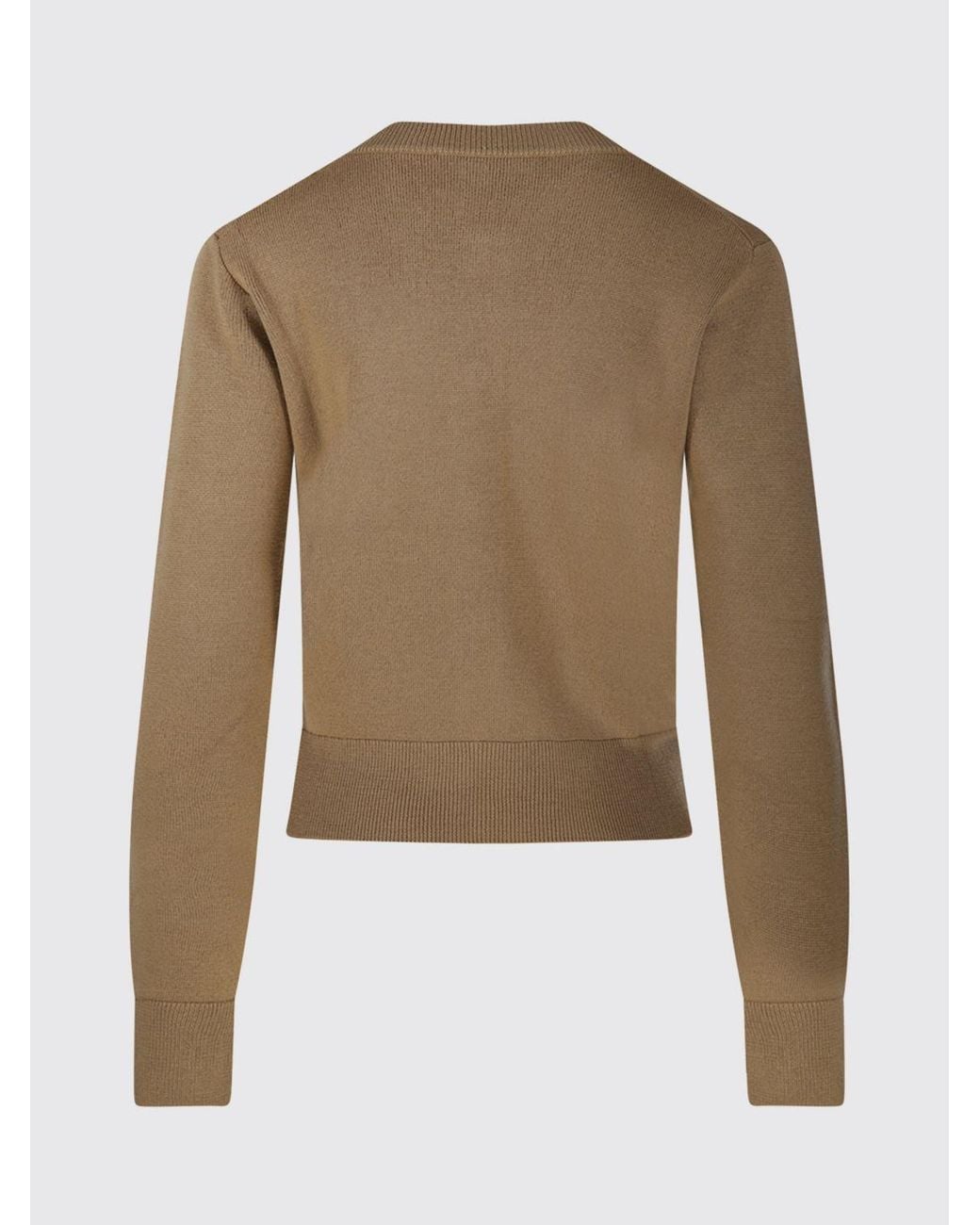 AMI Natural Crewneck Cardigan
