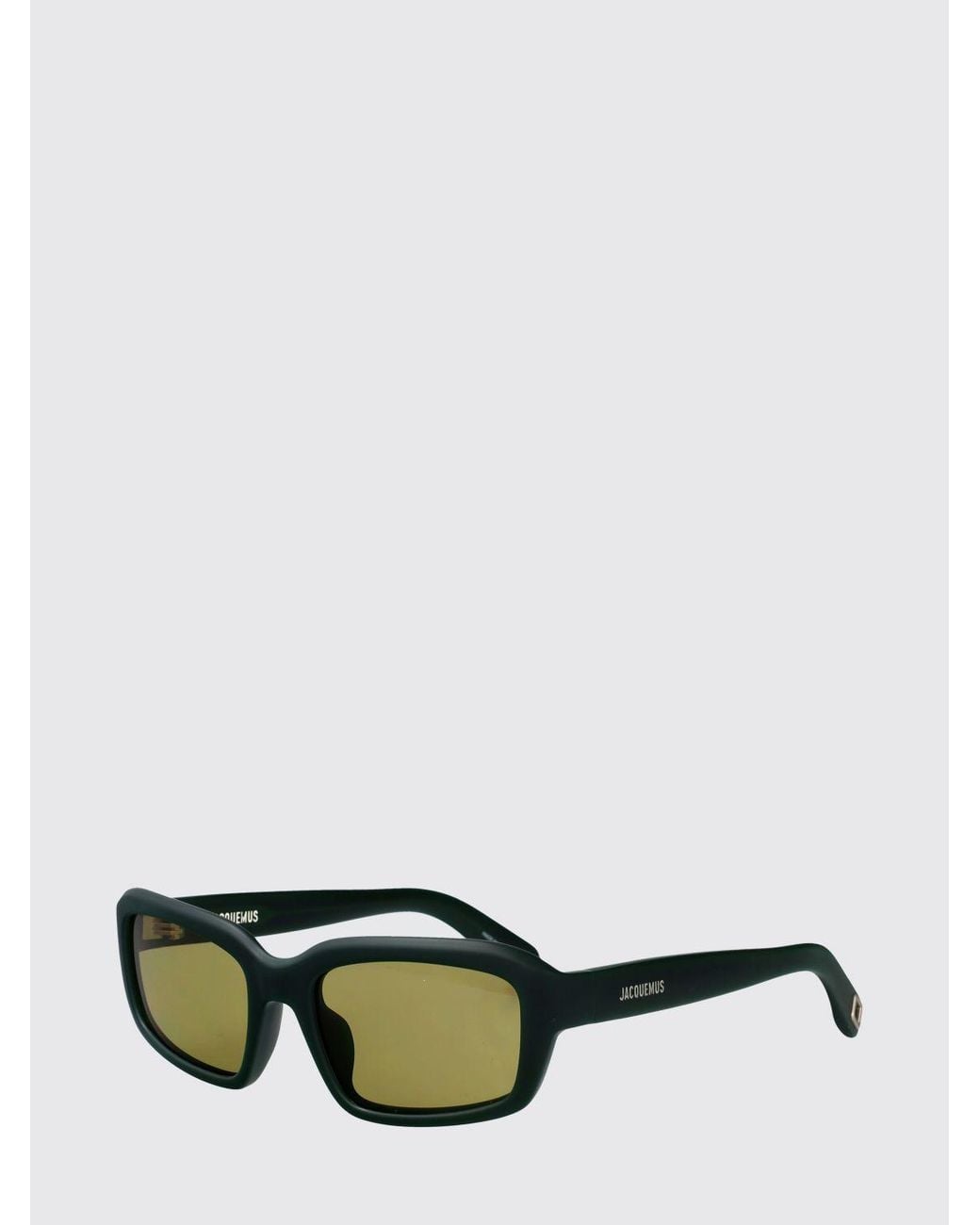 Jacquemus Green Marino Rectangular Cat-Eye Acetate Sunglasses for men