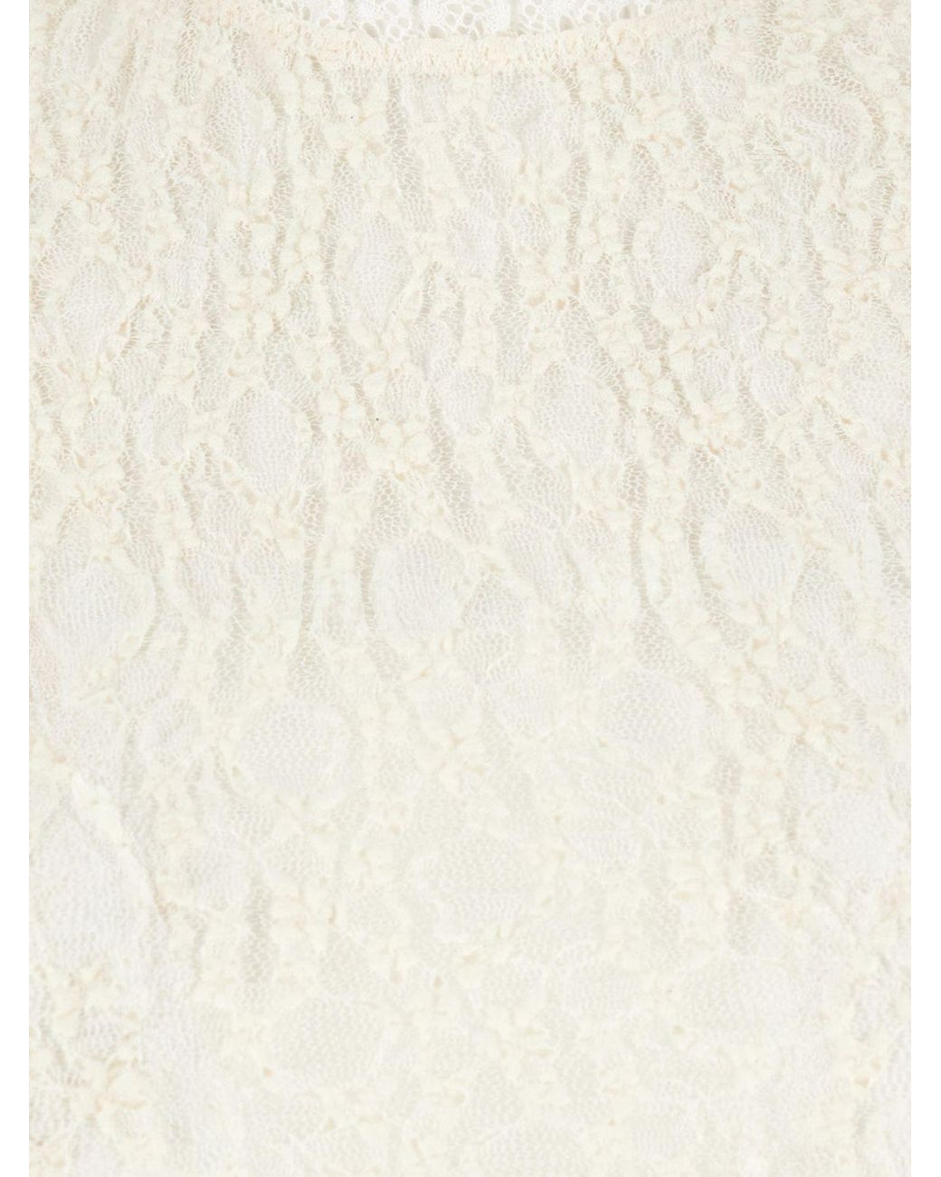 Isabel Marant Natural Slim Fit Long-Sleeved Lace Top