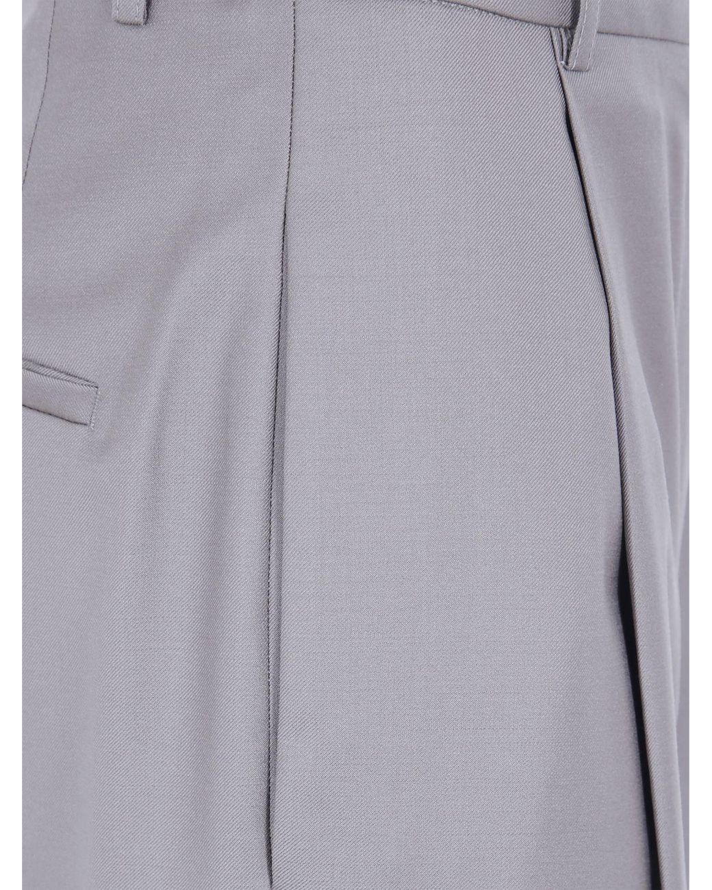 Rohe Brown High-Waisted Straight-Leg Trousers