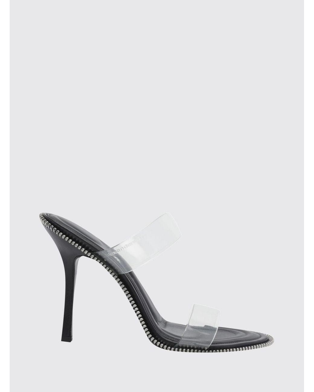 Alexander Wang White Nova High-Heel Mules