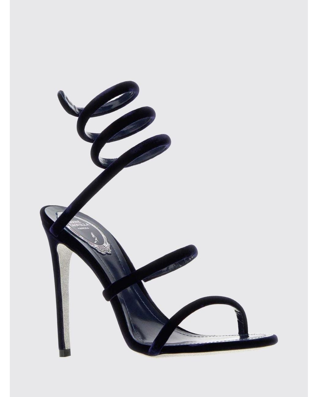 Rene Caovilla Black Heeled Sandal