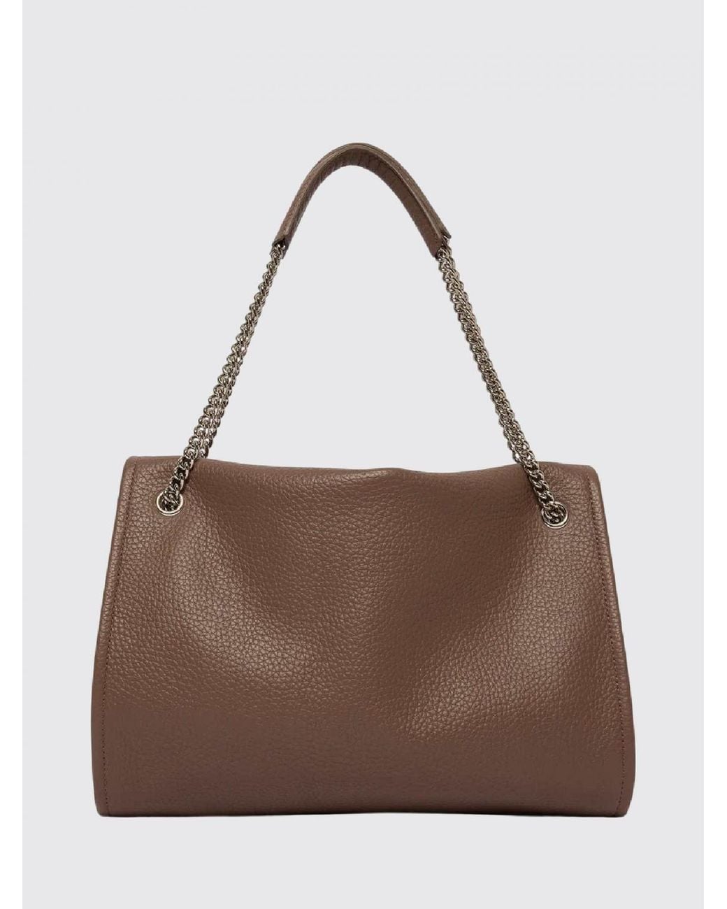 Orciani Brown Venus Medium Shoulder Bag