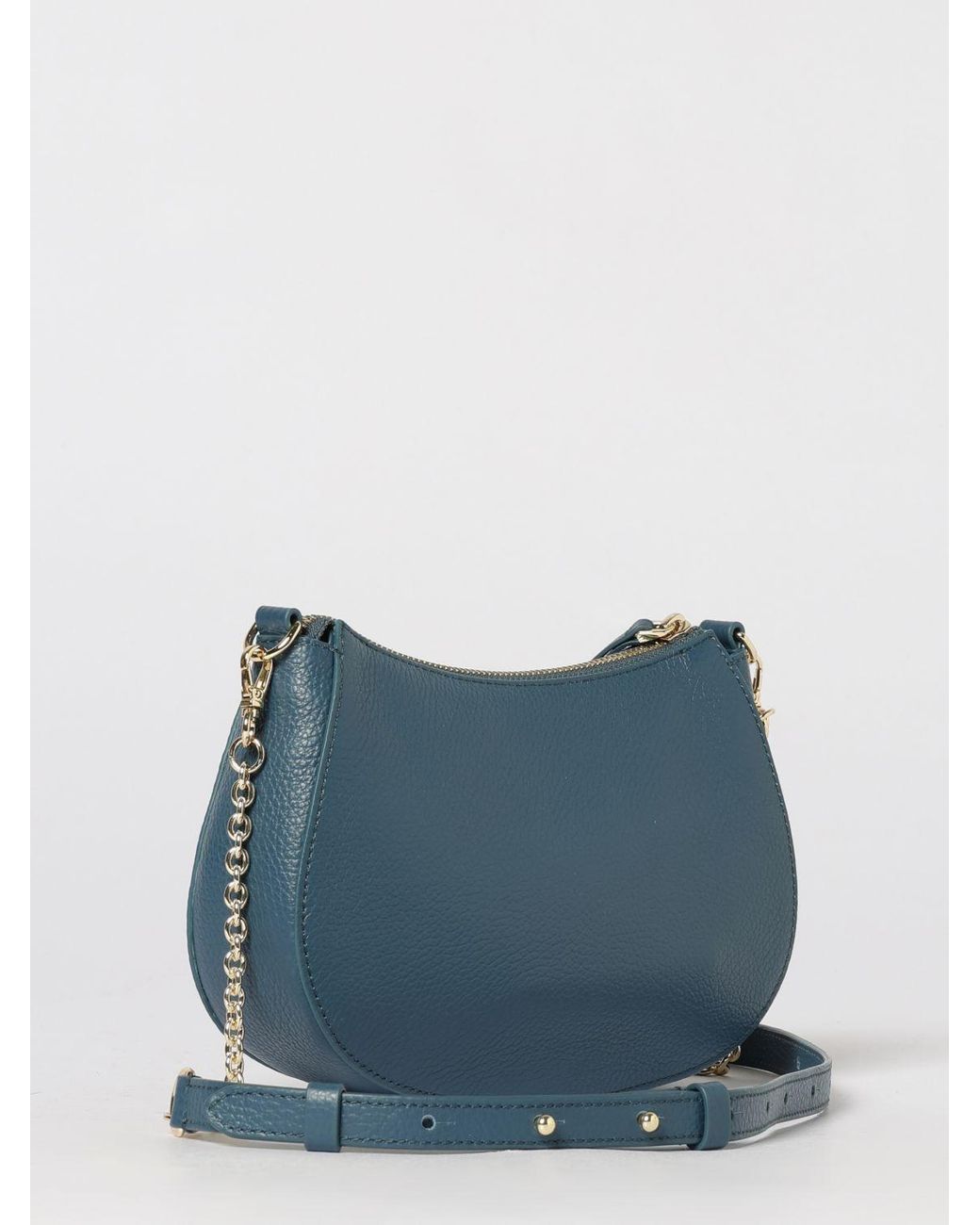 Coccinelle Blue C-Easy Grained Leather Bag