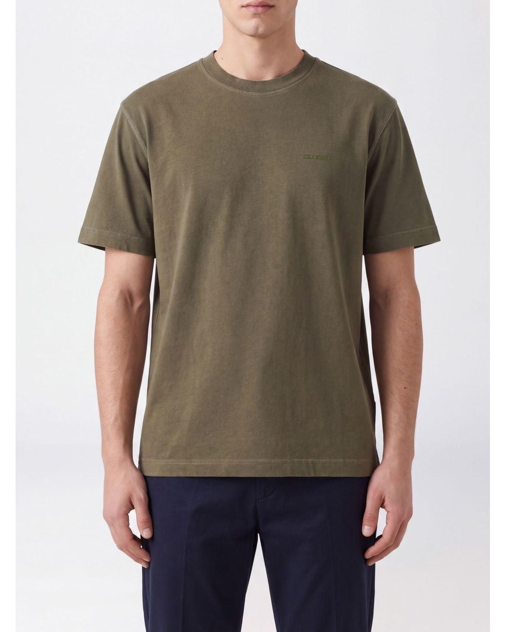 Closed Green Crewneck T-Shirt for men