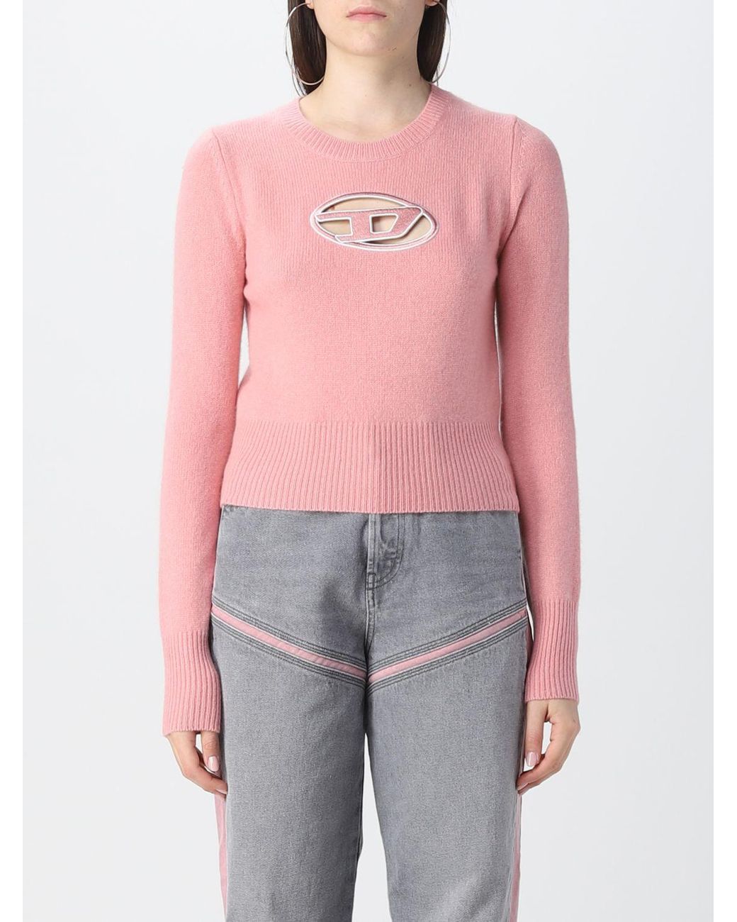 DIESEL Sweater in Pink | Lyst