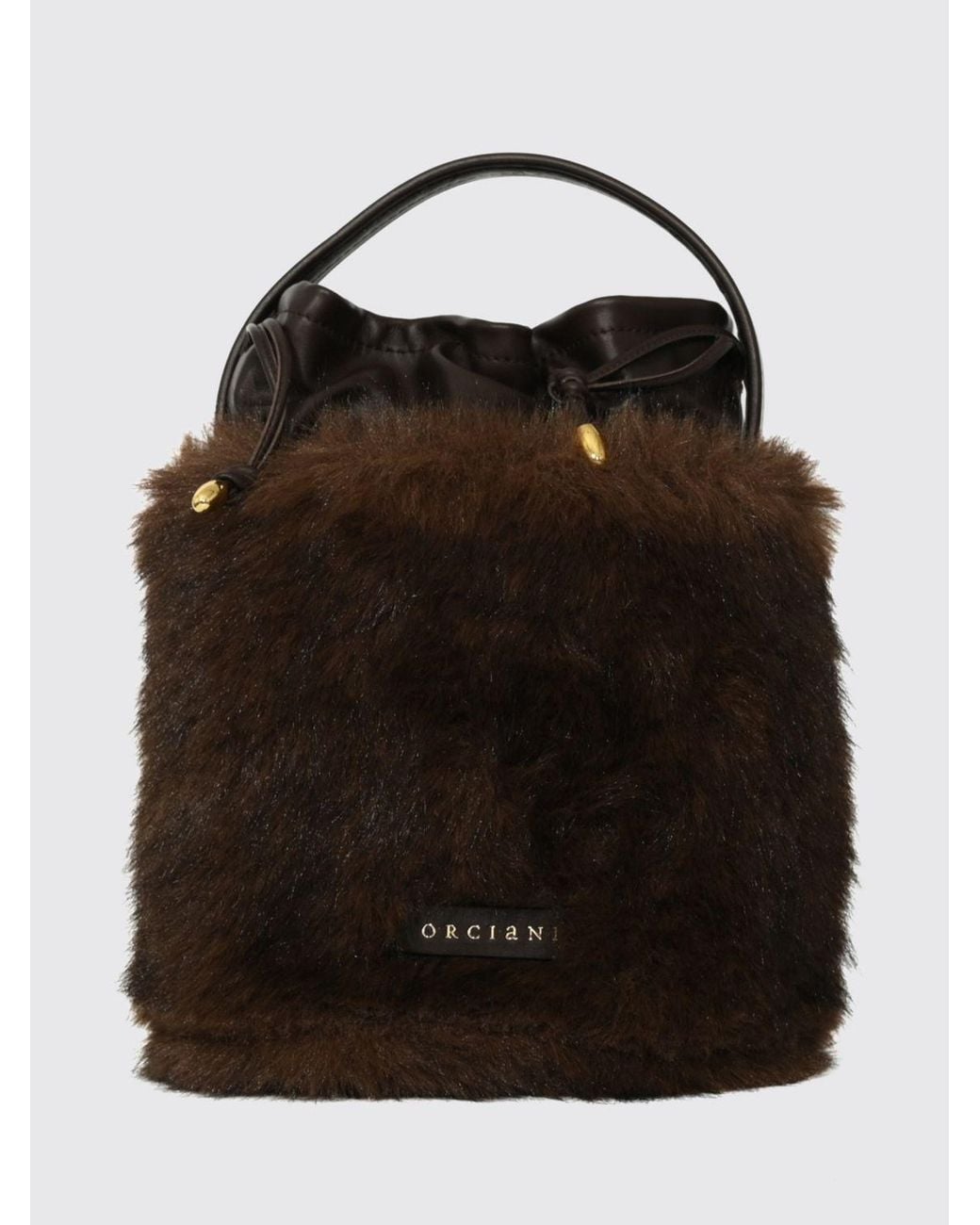 Orciani Black Her-O Mini Bucket Bag