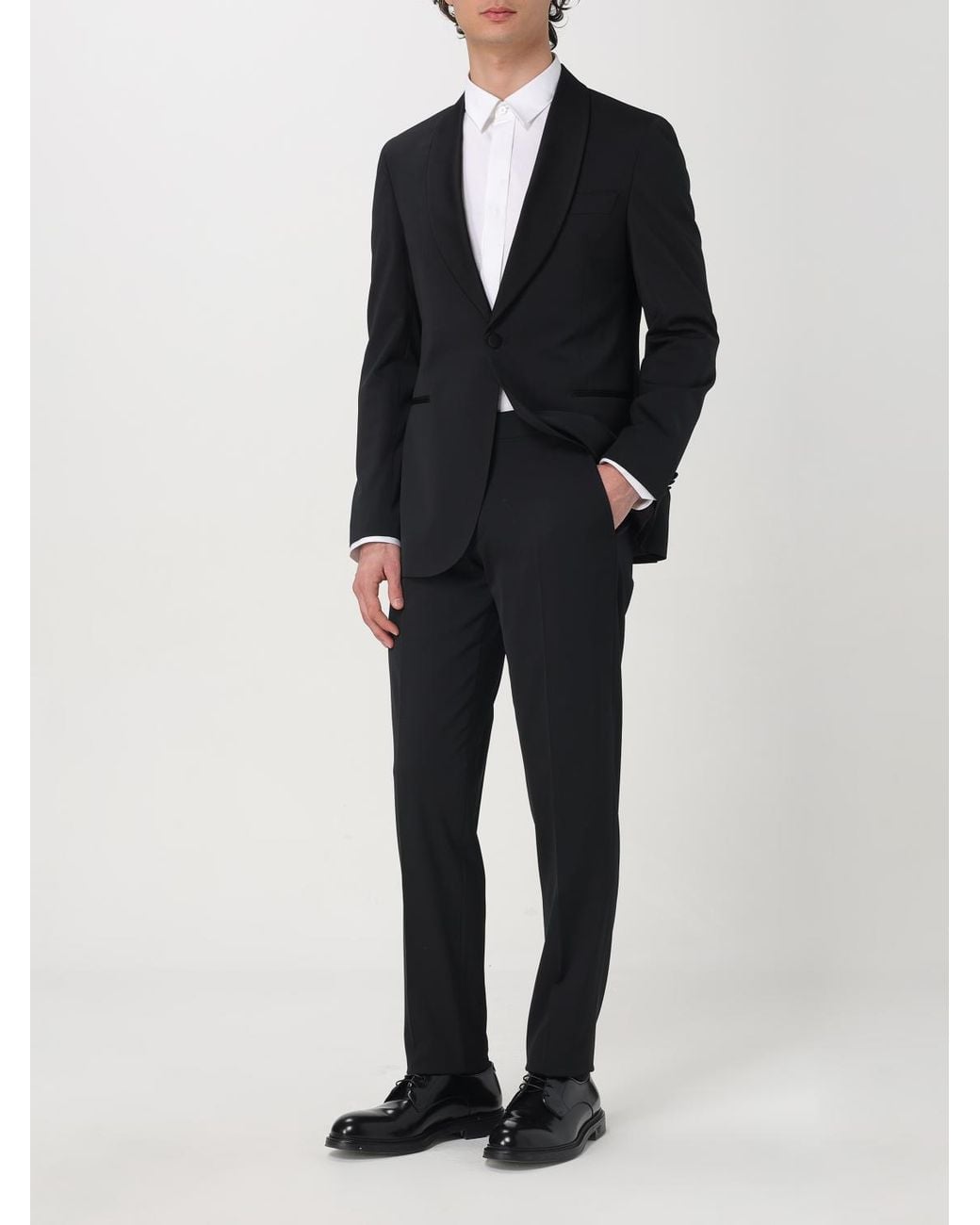 Michael Kors Black Classic Tuxedo Suit Slim Fit for men
