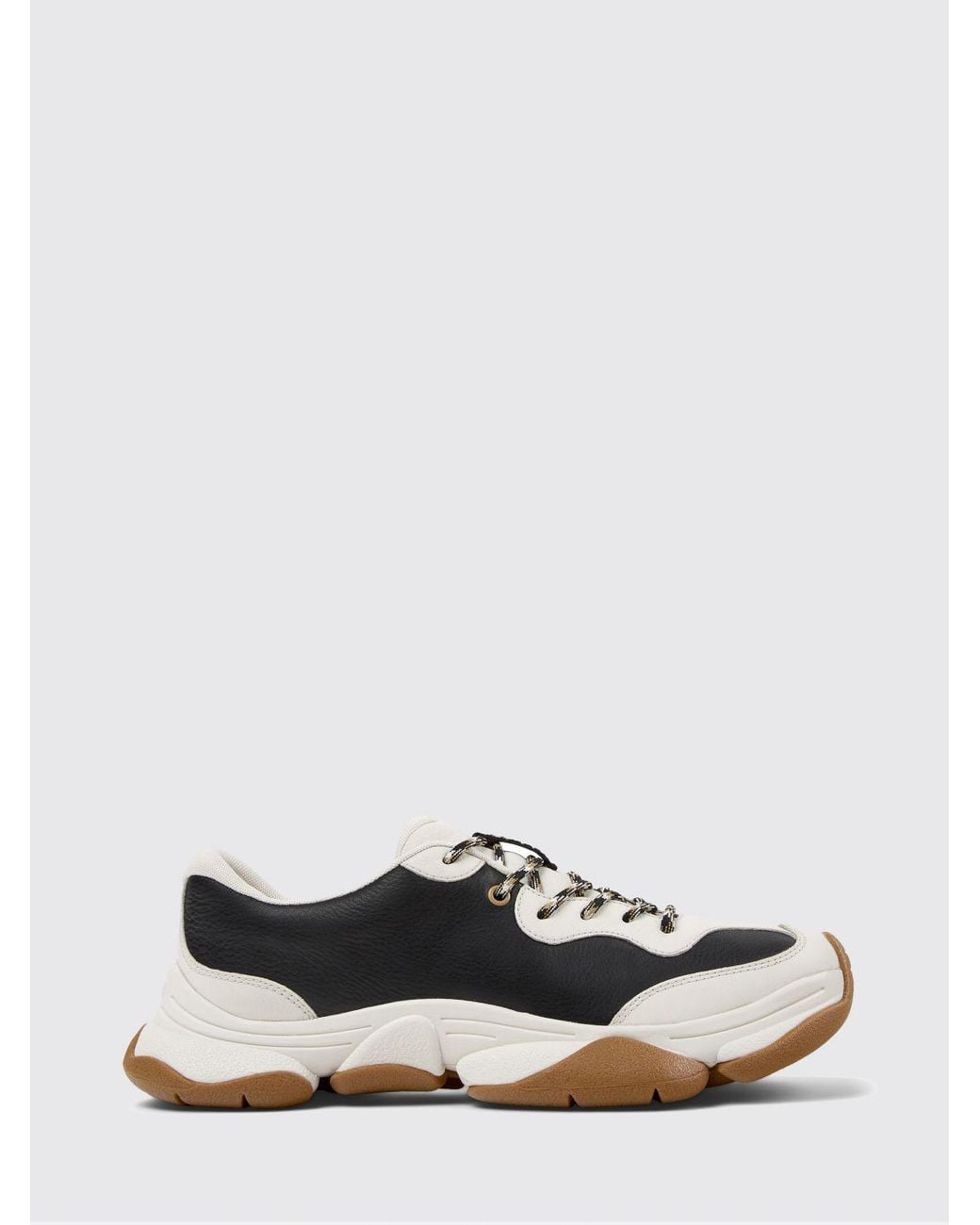 Camper White Twins Leather And Suede Sneakers for men