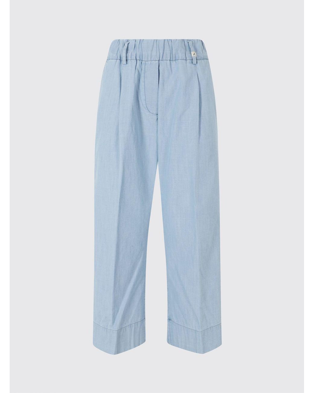 Myths Blue Cotton Palazzo Trousers