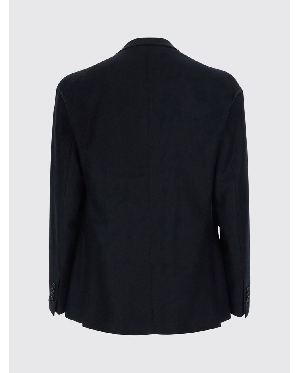 Tagliatore Black Double-Breasted Wool And Cashmere Blazer With Peak Lapels for men