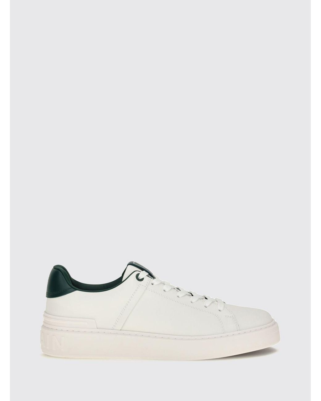 Balmain White B-Court Sneakers for men