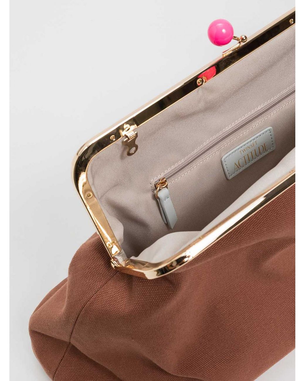 Twinset Brown Myfo Clutch