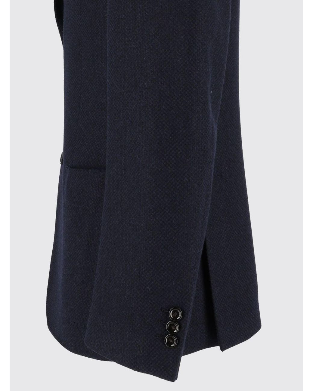 Lardini Blue Single-Breasted Wool And Cashmere Blazer With Peak Lapels for men