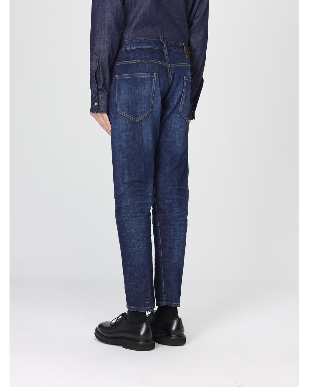 DSquared² Blue Twist Slim Fit Jeans for men