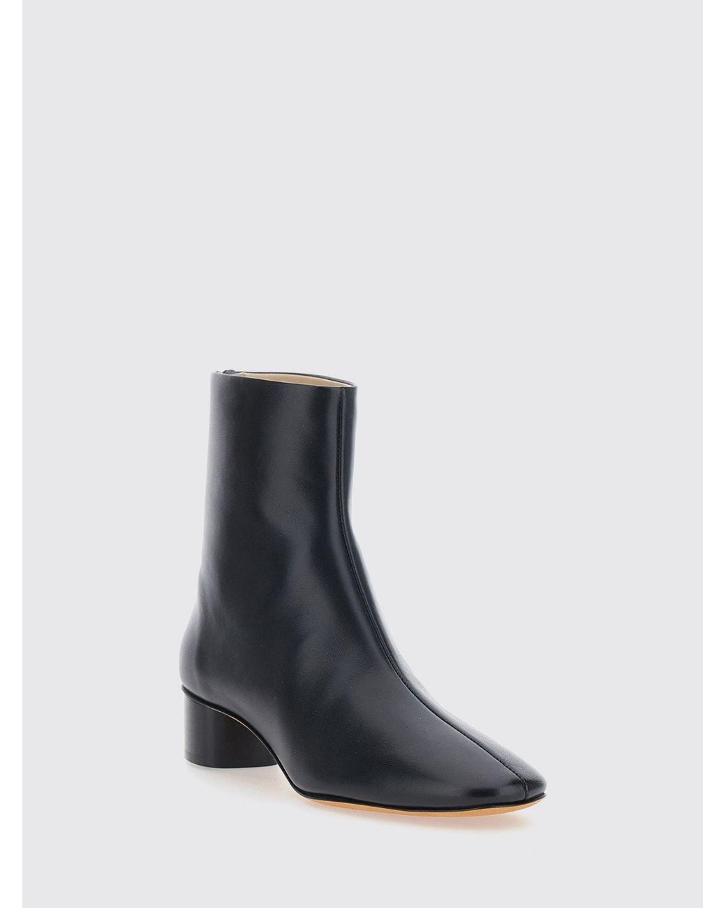 Le Monde Beryl Black Flat Ankle Boot
