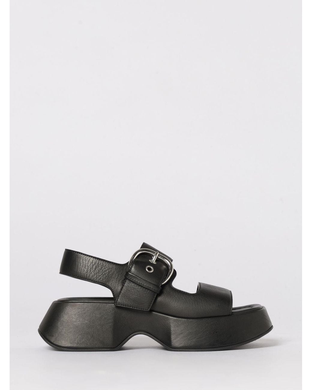 Vic Matié Black Vic MatiÉ Leather Sandals