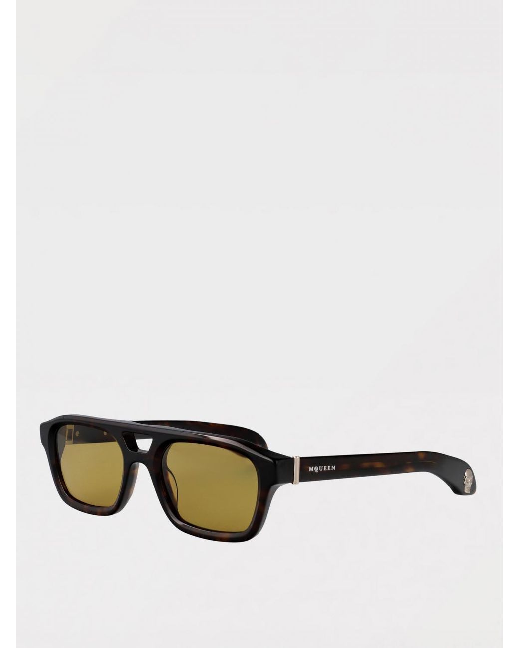 McQueen Brown Am0505S Acetate Sunglasses