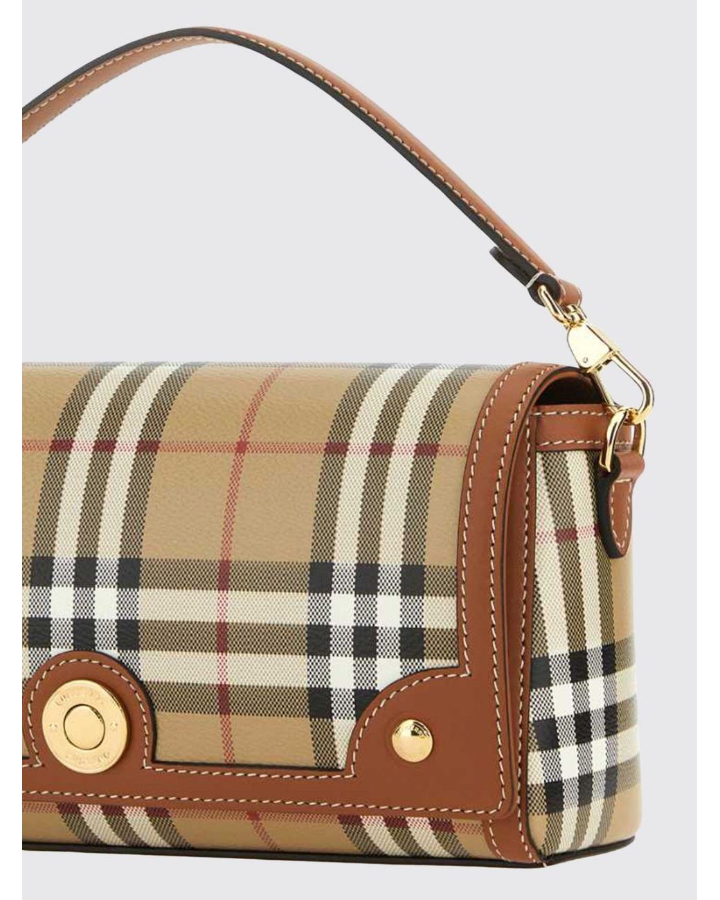 Burberry Metallic Small Note Handbag