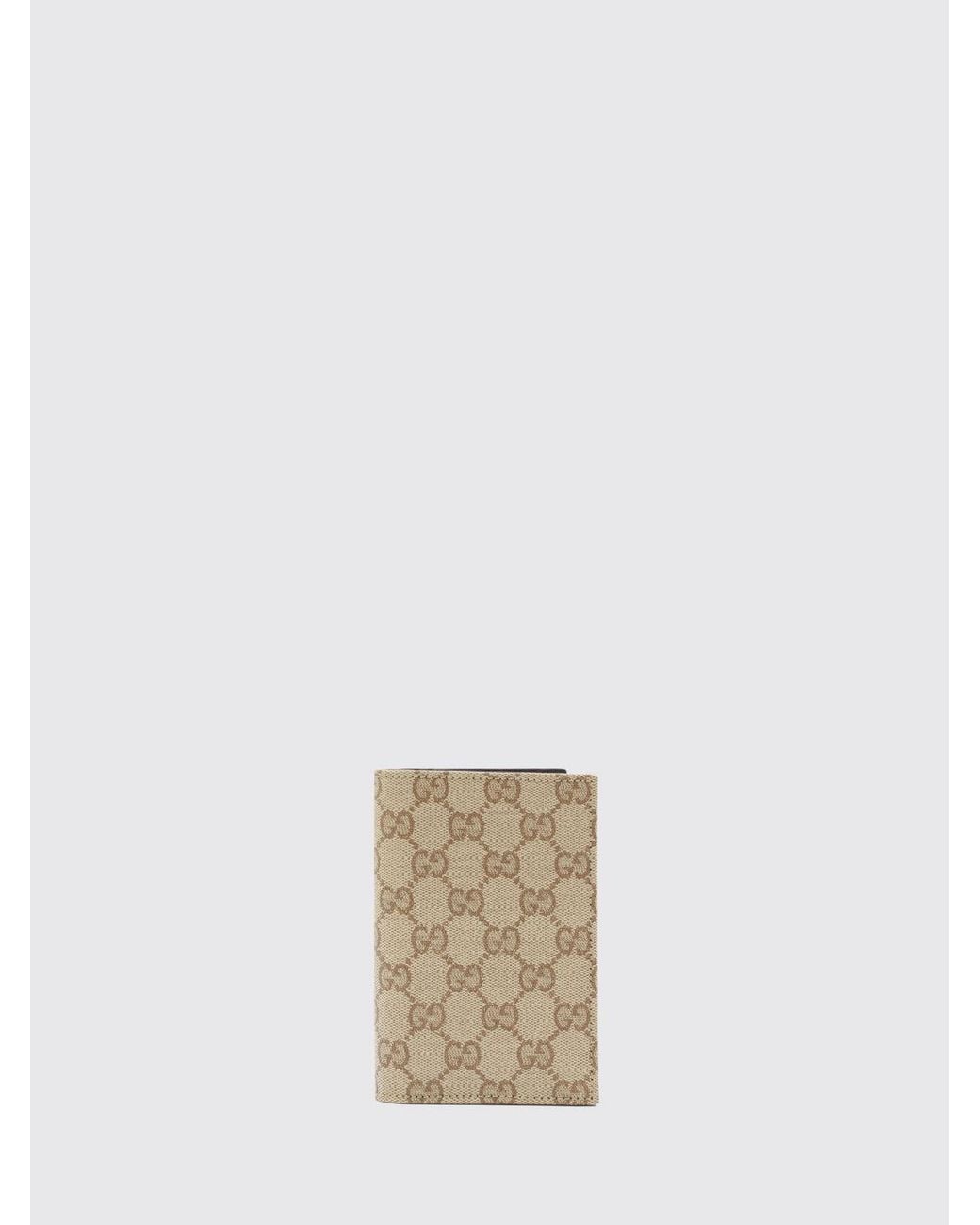 Gucci White Gg Supreme Monogram Bifold Card Holder for men
