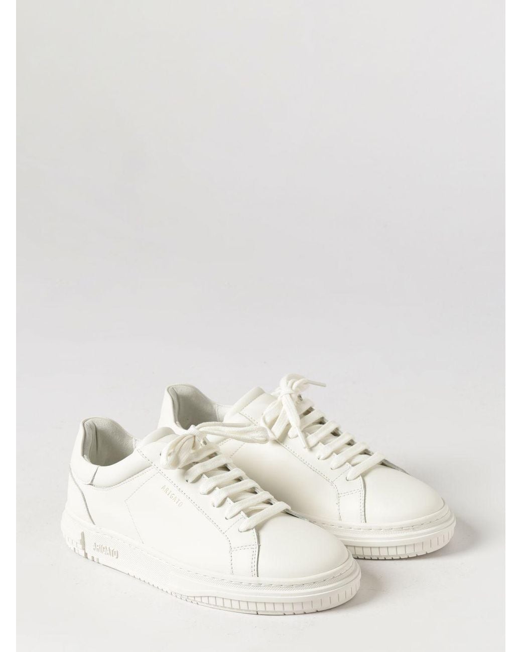 Axel Arigato Natural Atlas Low-Top Smooth Leather Sneakers With A Round Toe for men