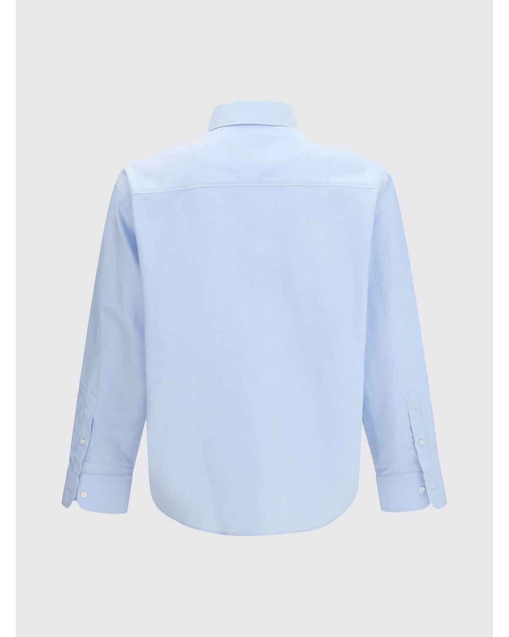 AMI Blue Casual Cotton Shirt for men