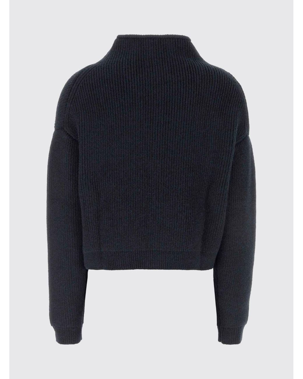 Khaite Blue Funnel-Neck Pure Cashmere Cardigan With Buttons