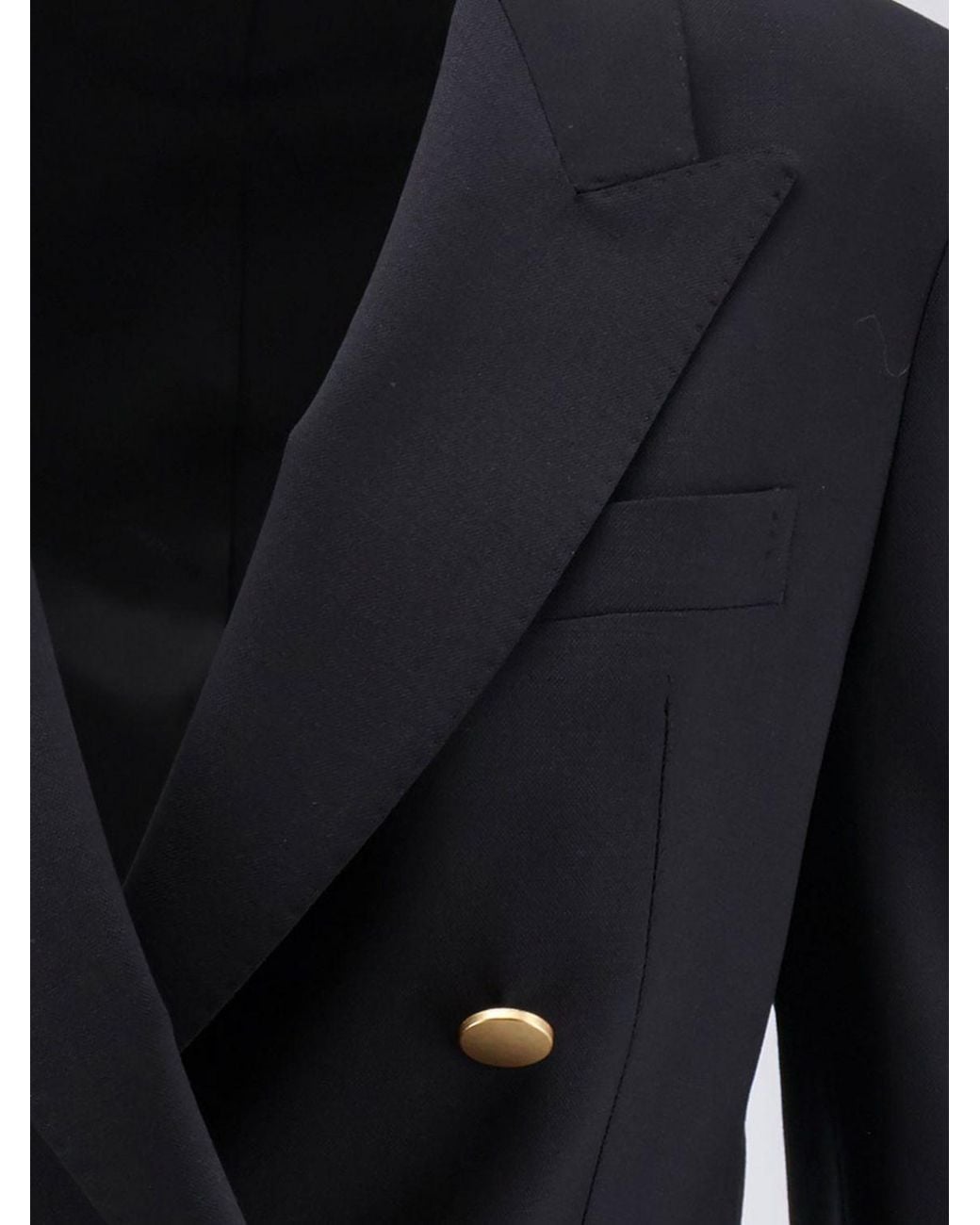 Tagliatore Blue Double-Breasted Virgin Wool Suit With Peak Lapels And Mid-Rise Trousers