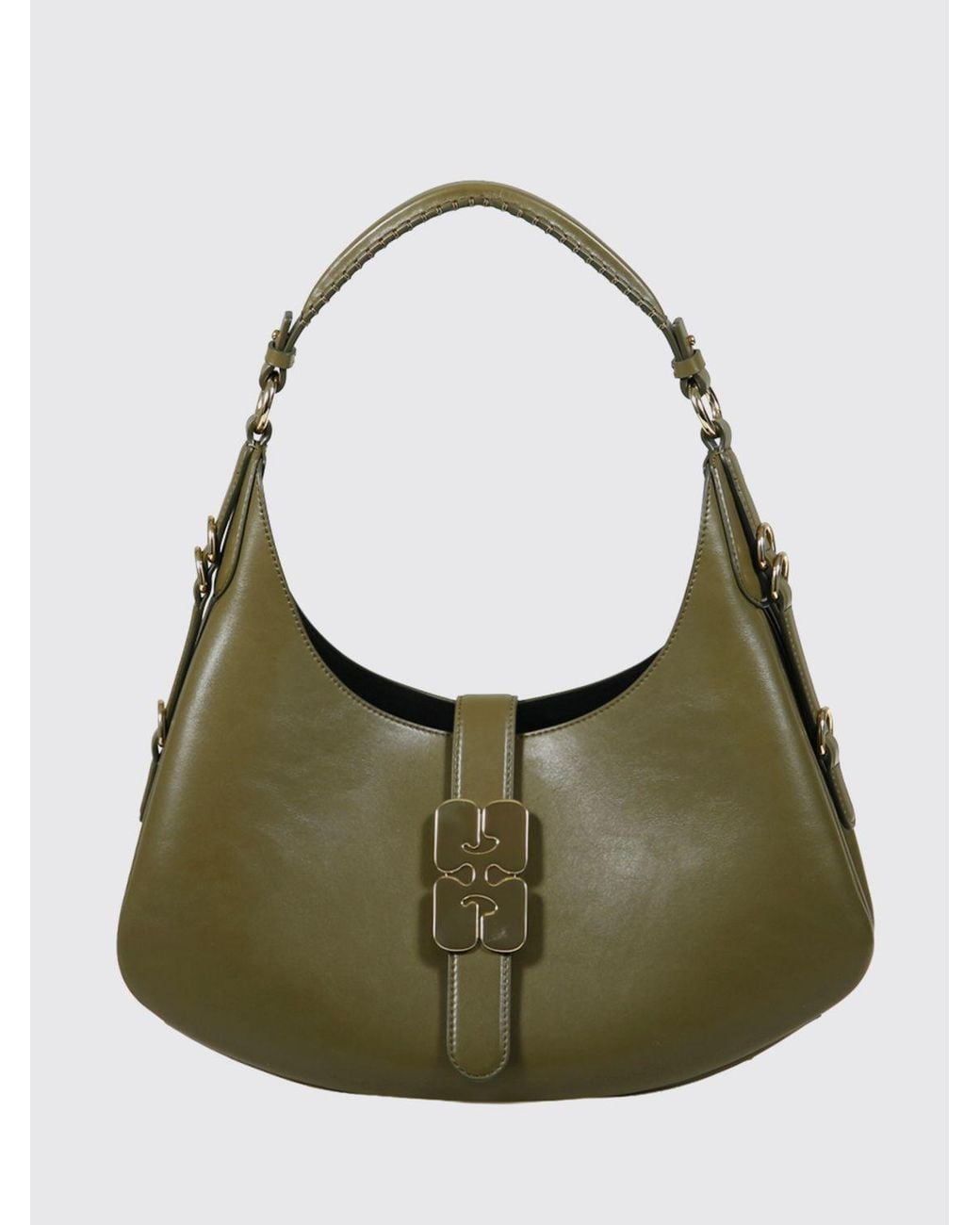 Ganni Green Kat Shoulder Bag
