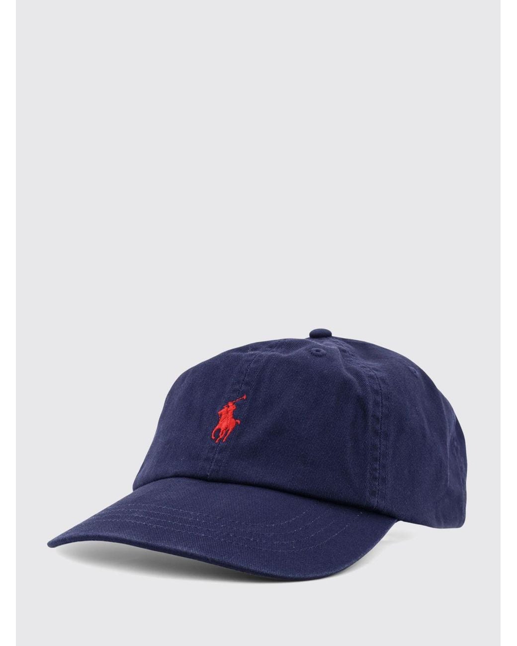 Polo Ralph Lauren Blue Cotton Baseball Cap With Embroidered Logo for men