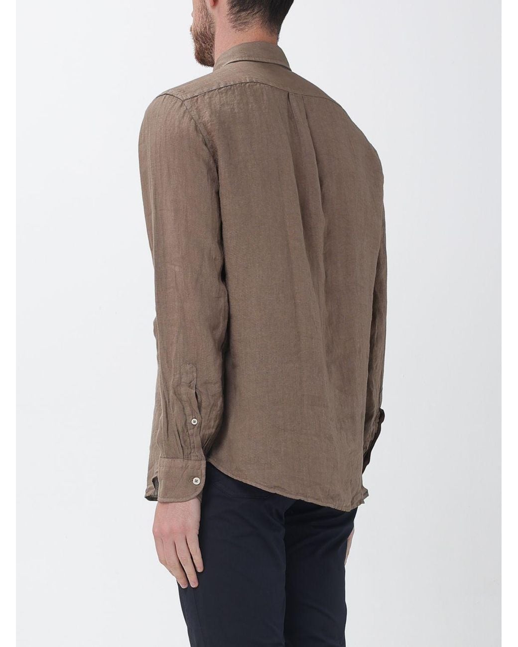 B.D. Baggies Brown Basic Cotton Shirt for men