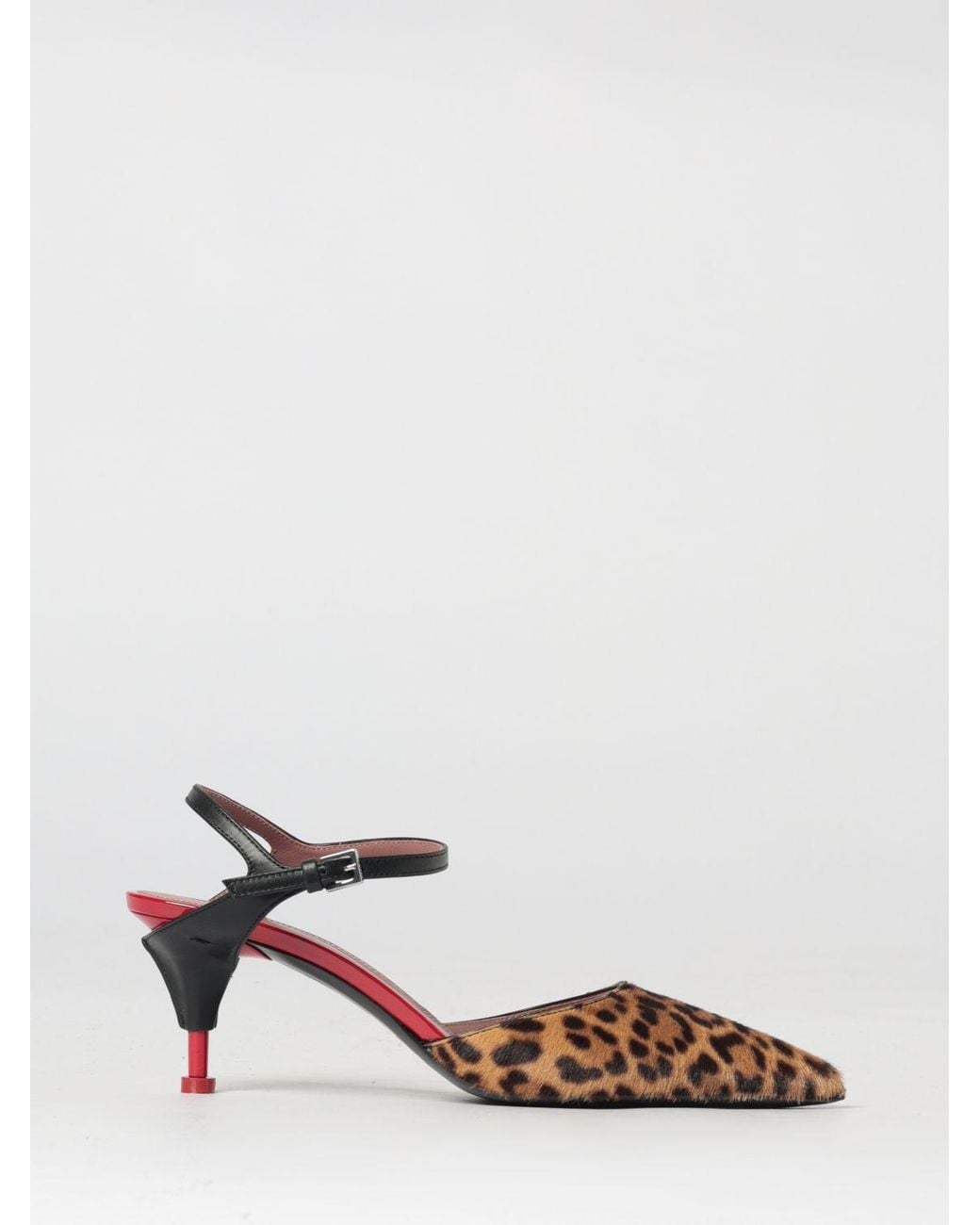 Premiata Pink Animal Print Pony Hair And Leather Pumps