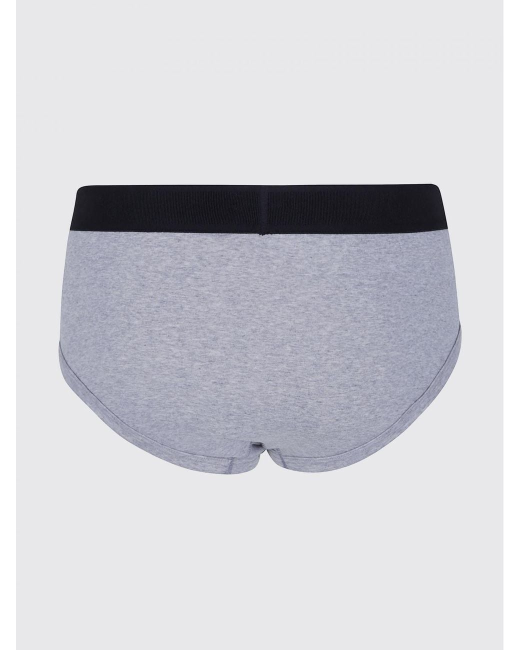 Tom Ford Blue Contrast Logo Waistband Stretch-Cotton Briefs for men