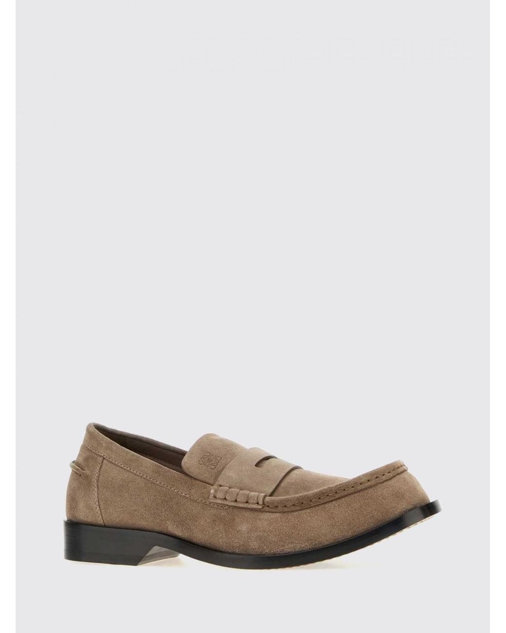 Loewe Multicolor Bobine Suede Calf Leather Penny Loafers With Leather Sole for men