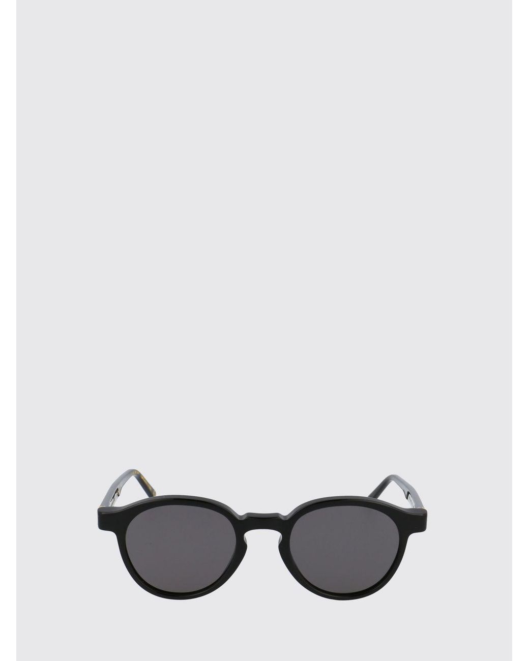 Retrosuperfuture Gray Rounded Acetate Sunglasses for men