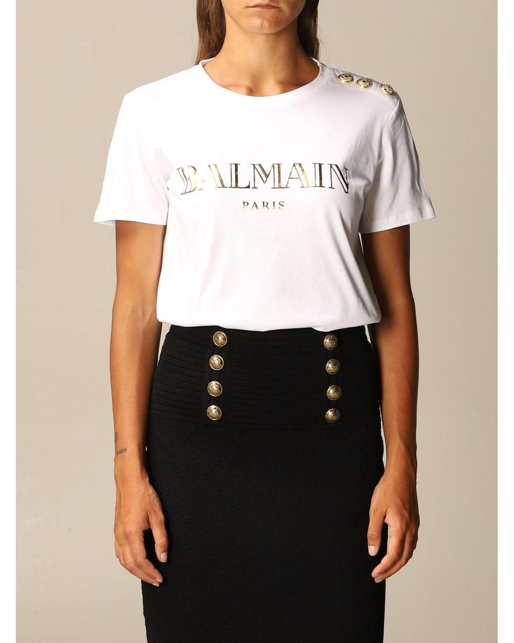 balmain tshirt white