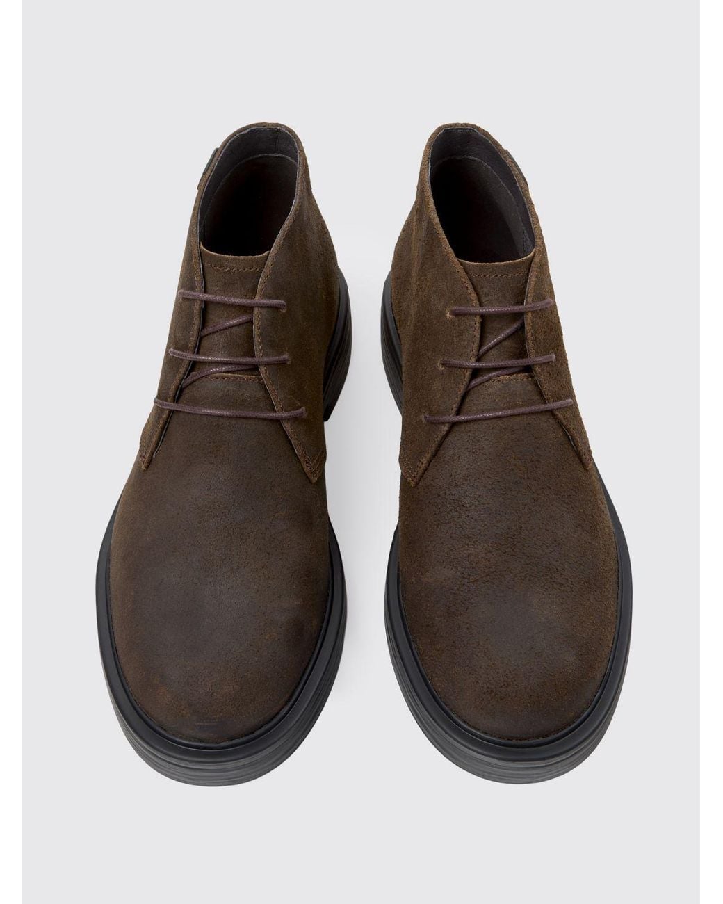 Camper Brown Dean Suede Ankle Boots for men