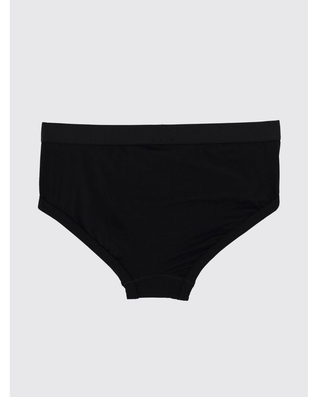 MM6 by Maison Margiela Black Cotton Briefs With Logo Elastic Waistband for men