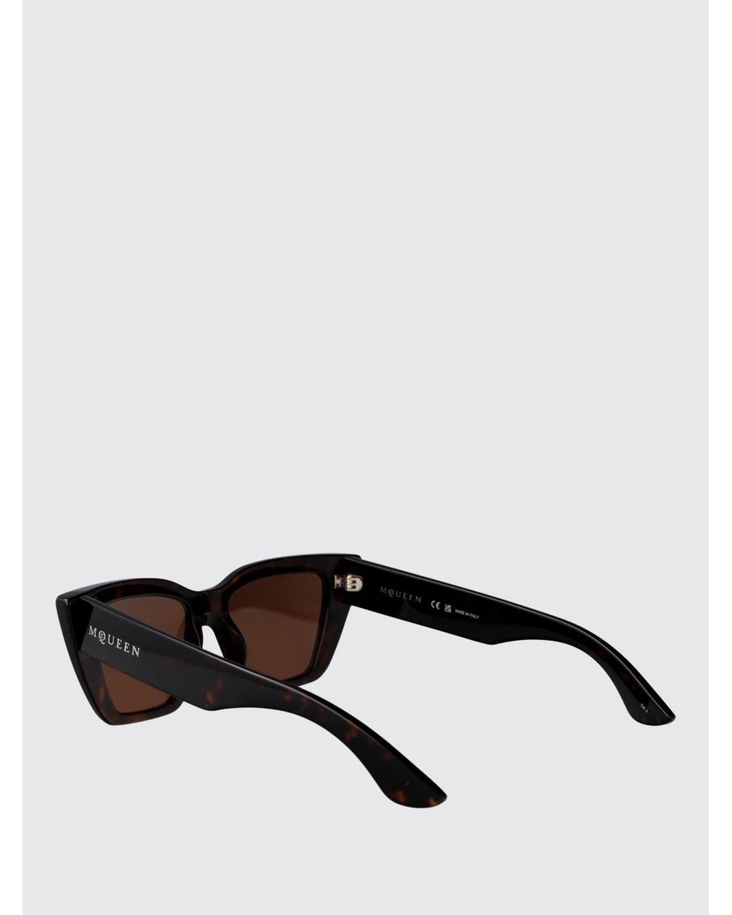 McQueen White Am0507S 002 Cateye Sunglasses