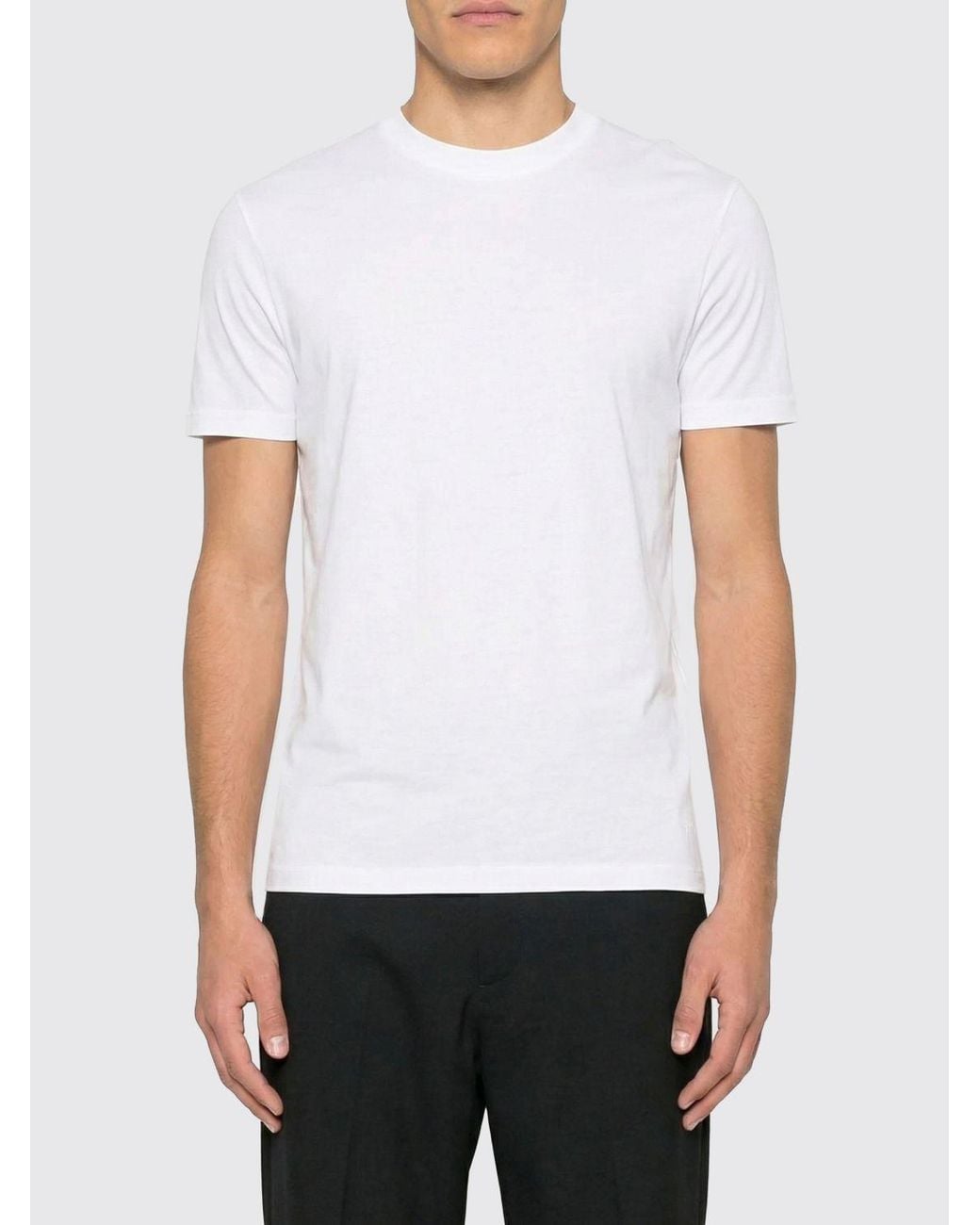Tom Ford White Basic Cotton Blend T-Shirt for men