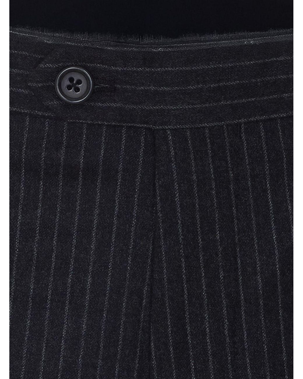 sunflower Blue Pinstriped Straight-Leg Wool-Blend Tailored Trousers for men