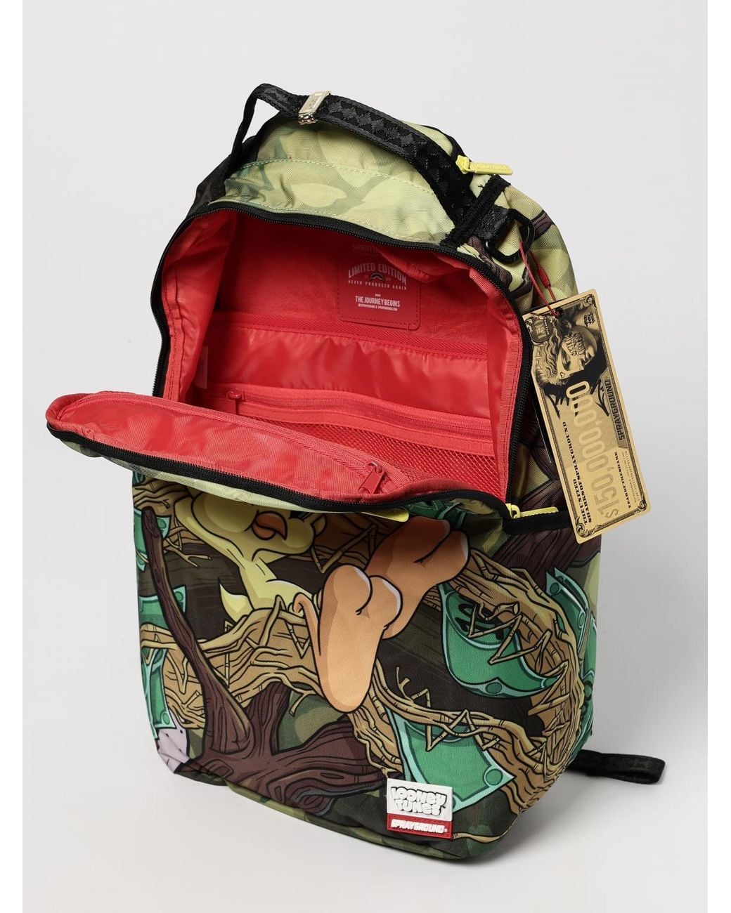 Sprayground Green Backpack for men