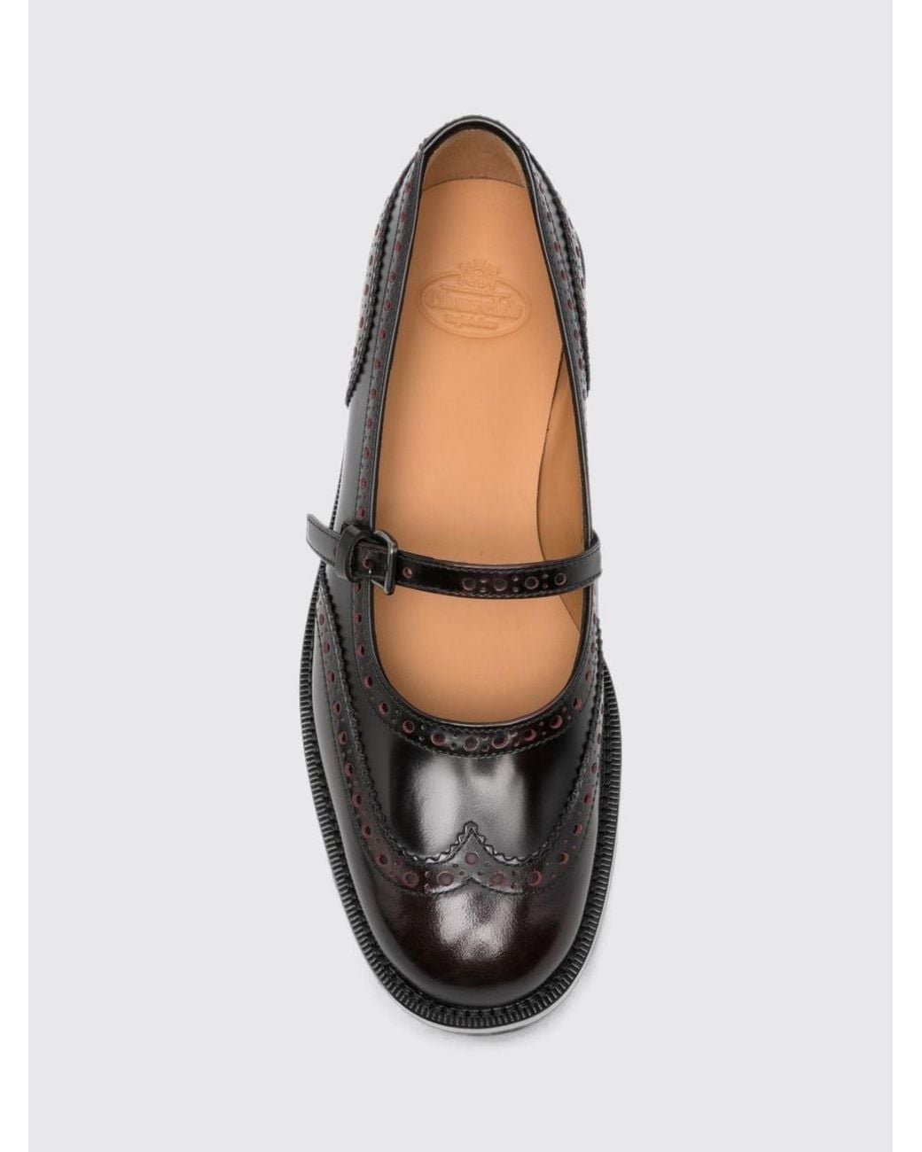 Church's White Mary Jane Brogues